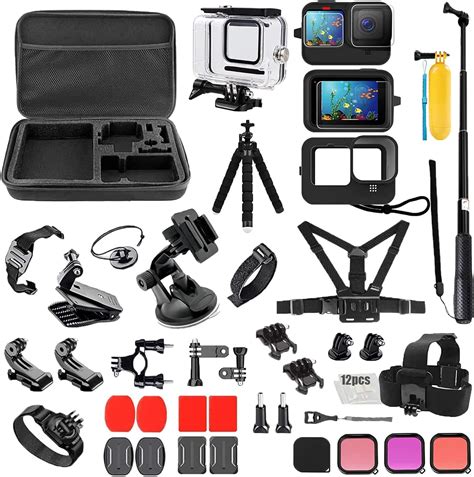 Kit De Accesorios Pikioraz 52 En 1 Para Cámaras De Acción Gopro Y Hero