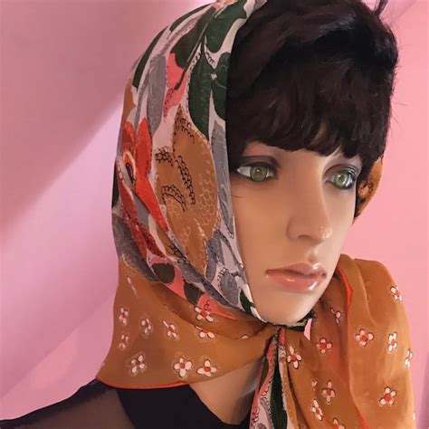 50s Head Scarf Etsy
