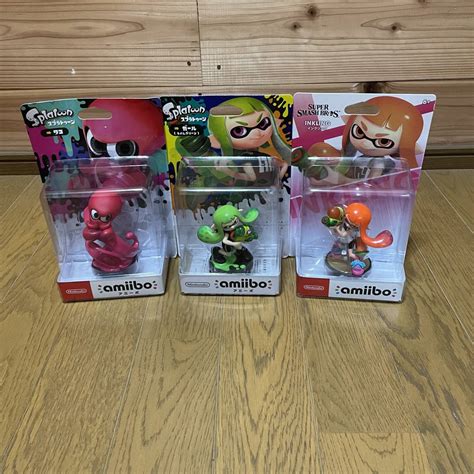 Yahooオークション Amiibo 未開封 アミーボ スプラトゥーン3個セッ