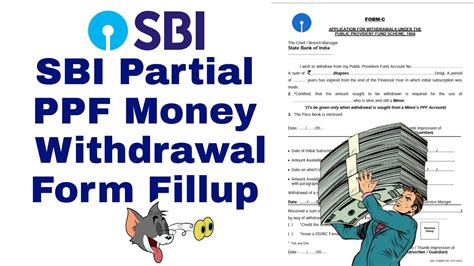 Sbi Ppf Partial Money Withdrawal Form Fillup Ppfmoney Withdrawal Ppf Partialmoneywithdrawal