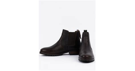 Barbour Suede Nina Chelsea Boots In Dark Brown Brown Lyst