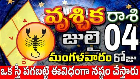 వృశ్చికరాశి 04 ఒక స్త్రీ తో గొడవ Vruschika Rasi July 2023 Vruschika Rasi Youtube