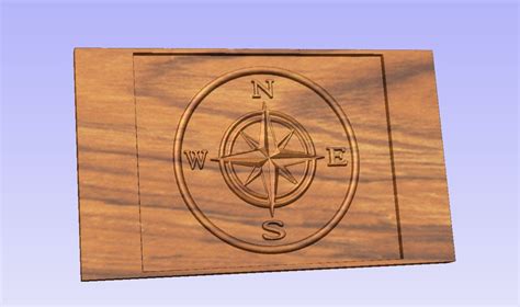 3d Models Compass Rose Stl File For Cnc Wood Carving Several Etsy