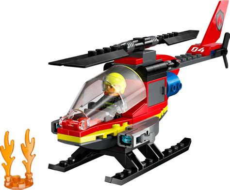 LEGO® City 60411 Fire Rescue Helicopter - Build and Play Australia