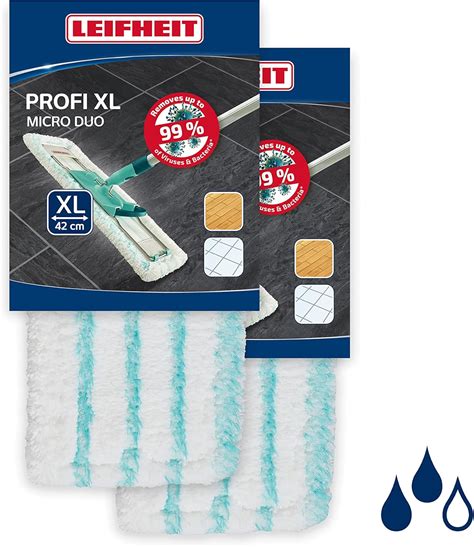 Leifheit Lot De Housses Profi Xl Micro Duo Housse De Rechange En