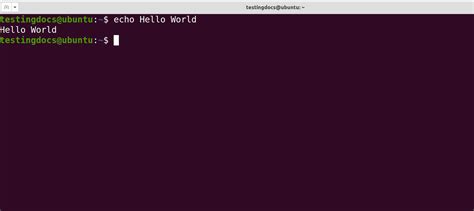 Echo Linux Command