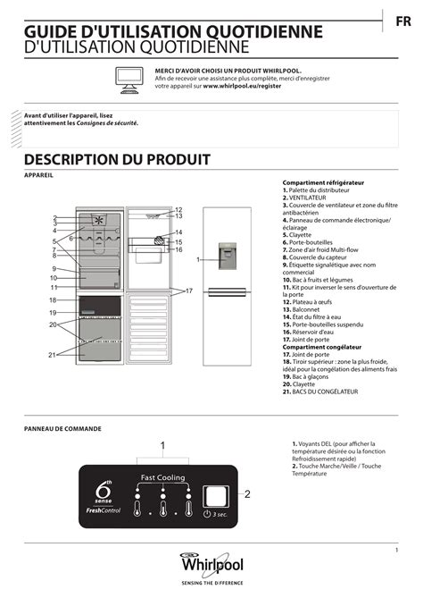 Reglage Temperature Congelateur Whirlpool