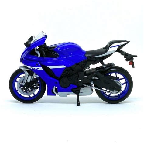 Miniatura Moto Yamaha YZF R1 2021 Azul 1 12 Maisto