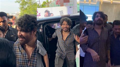 King Nagarjuna Snapped At Mr Pregnant Movie Trailer Launch Tolly