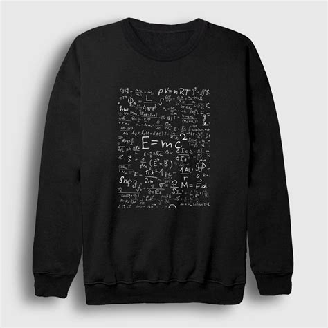 Black Board Emc2 Science Albert Einstein Sweatshirt Presmono