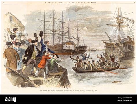 The Boston Tea Party Cut Out Stock Images Pictures Alamy