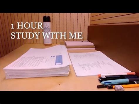 Hour Study With Me Real Time Background Noise No