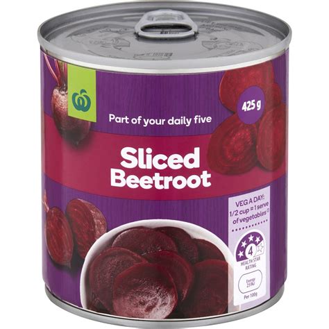 Woolworths Beetroot Sliced 425g Bunch