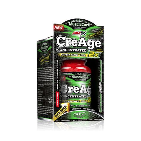 Buy Amix MuscleCore CreAge 2X 120cps Creatine HCL Online Fatburnerking At