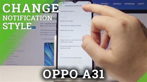 How To Change Notification Settings In Oppo A Notification Bar