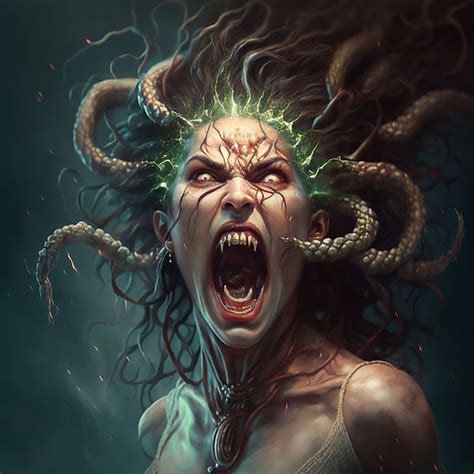 MEDUSA Art Greek Mythology Art Mind Maestro AI