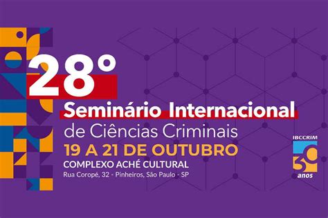 28º Seminário Internacional de Ciências Criminais NE Notícias