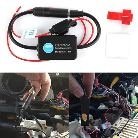 AMPLIFICADOR DE Se Al FM Universal Para Coche Antena Antiinterferencias