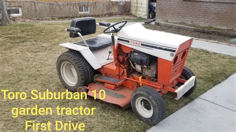 Toro Suburban Garden Tractor First Drive Youtube