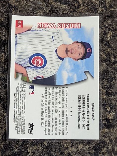 2022 Topps Chrome Sonic Youthquake YQ 21 Seiya Suzuki Chicago Cubs