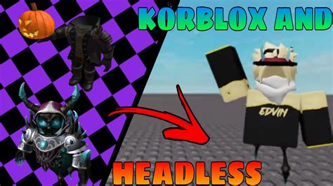 How To Make Korblox And Headless Game In Roblox Working Youtube