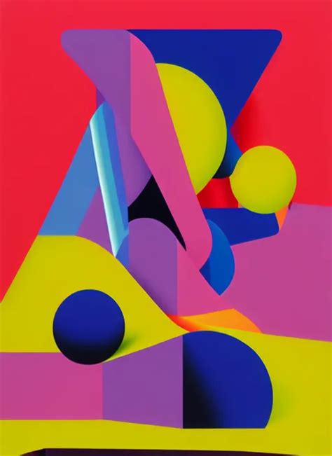 Abstract 3 D Shapes By Shusei Nagaoka Kaws David Stable Diffusion