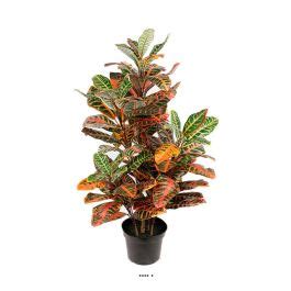 Croton Plante Artificielle En Pot H Cm D Cm Feuillage Tr S Dense