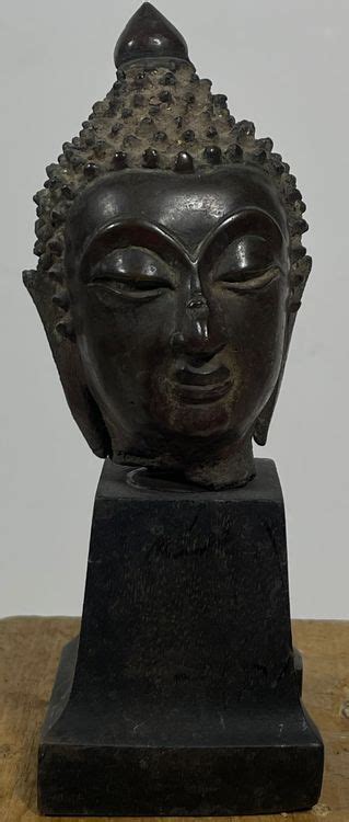 Antiker Buddha Bronze Kopf Chiengseng Epoche Skulptur Kaufen Auf Ricardo