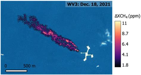 Satellites Detect A Methane Ultra Emission Event From An Offshore