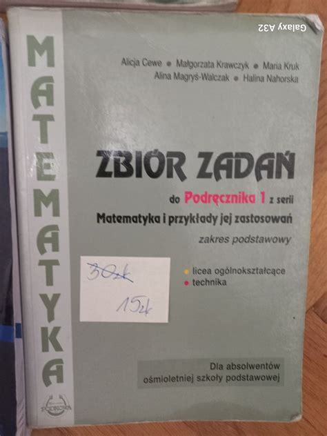 Podr Cznik Liceum Technikum Klasa Zbi R Zada Do Matematyki Pruszk W