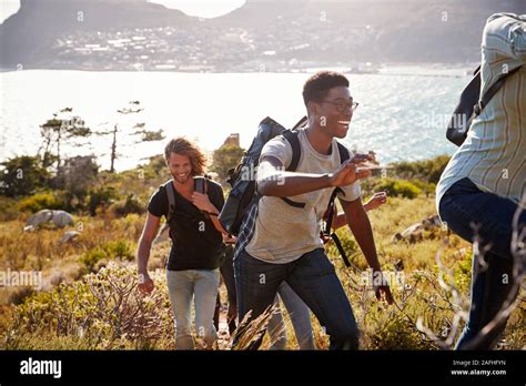 Two People Walking Uphill Hi Res Stock Photography And Images Alamy