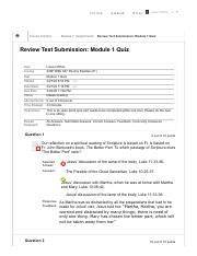 Review Test Submission Module 1 Quiz 22SP BIBL 647 032722 Pdf Home