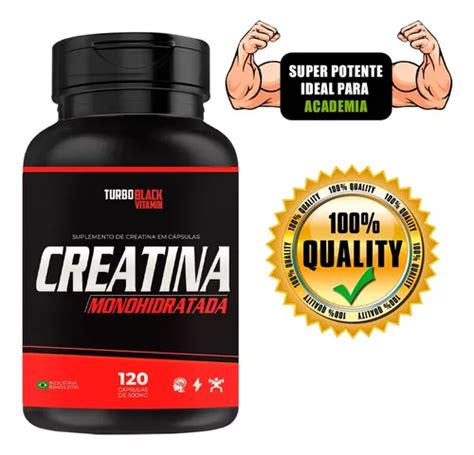 Creatina Monohidratada Concentrada 120 Cápsulas 500 Mg MercadoLivre