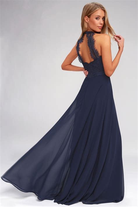 Elegant Maxi Dress Lace Maxi Dress Navy Blue Maxi Dress Lulus