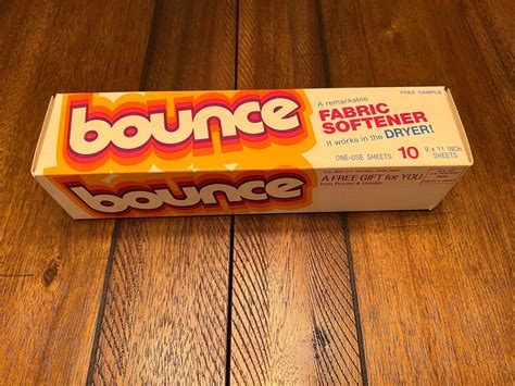 Vintage S Nos Bounce Fabric Softener Sheets Etsy