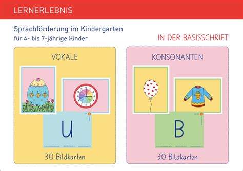 Bildkarten Vokale Und Konsonanten Kartenset 2 Lern Und Mathematik