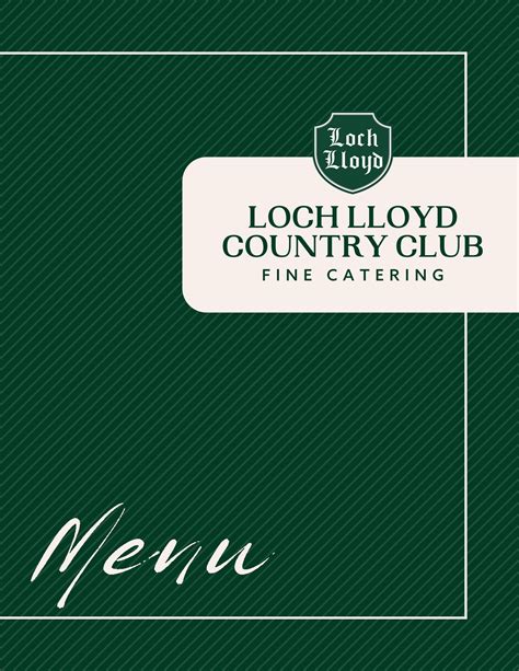 Loch Lloyd Country Club Catering Menu Nmp By Loch Lloyd Country Club