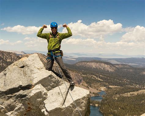 Crystal Crag guided climb of the North Arete, 5.7, near Mammoth Lakes