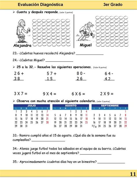 EvaluaciÓn Diagnostica Primer Grado Primaria Contiene Las 627