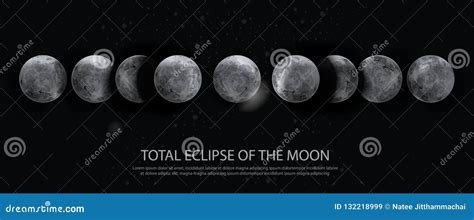 Lunar Eclipses Sun Earth And Moon Stock Vector Illustration Of Nature