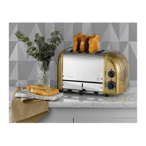 Best Buy Dualit NewGen 4 Slice Extra Wide Slot Toaster Brass 47441