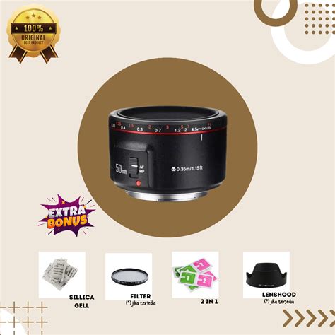 Jual LENSA FIX YONGNUO BLACK 50MM II FOR CANON Shopee Indonesia