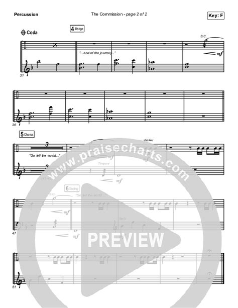 The Commission Choral Anthem Satb Percussion Sheet Music Pdf Cain Arr Luke Gambill