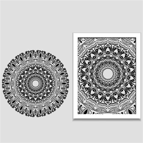 Mandala Isolated Design Element Geometric Line Pattern Stylized