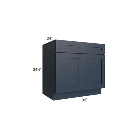 Southport Blue Shaker 36 Sink Base Cabinet