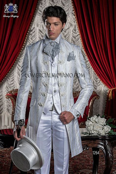 Traje De Novio Barroco Blanco Modelo 1264 Mario Moreno Moyano Trajes