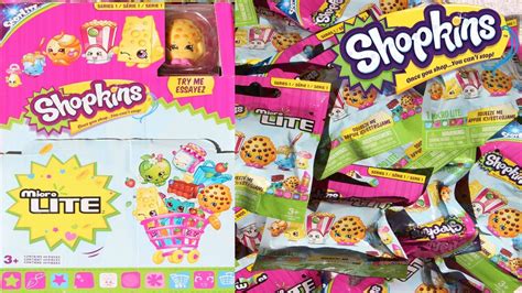 Shopkins Micro Lite Blind Bags Opening Series 1 YouTube