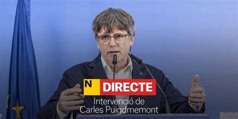 Intervención de Carles Puigdemont DIRECTO Última hora de la reunión