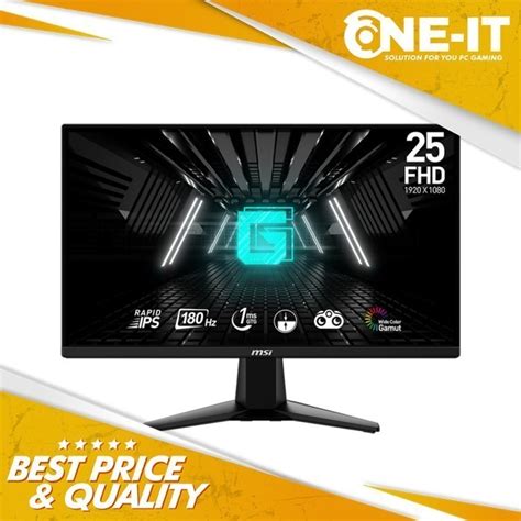 Monitor MSI G255F 24 5 Flat Rapid IPS FHD 180Hz 1ms Anti Glare Toko