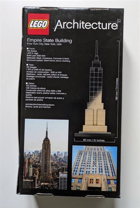 LEGO Architecture 21002 Empire State Building New York City Retired